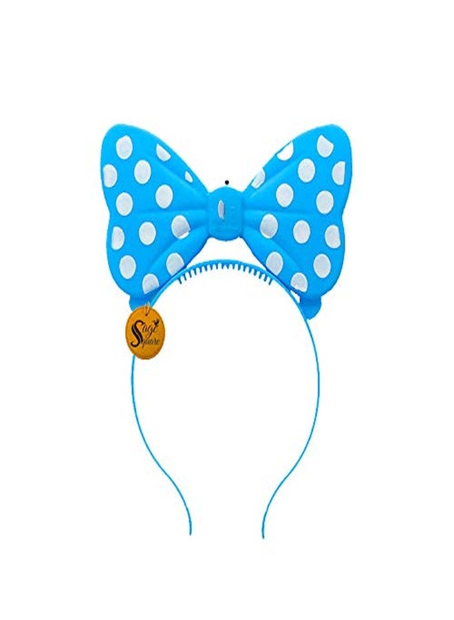 Sage Square Cute LED Lighting Festival Christmas Halloween Party Birthday Hairband/Headband Kids Adult Home Decoration (Blue) (1 Piece) - Image 5